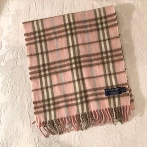 burberry pink plaid scarf